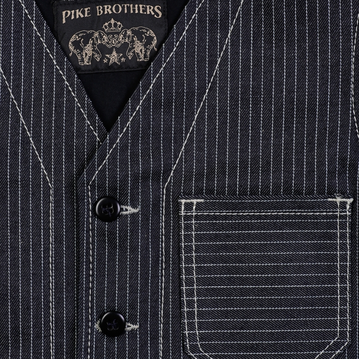 Pike Brothers 1937 Roamer Vest Blue Wabash