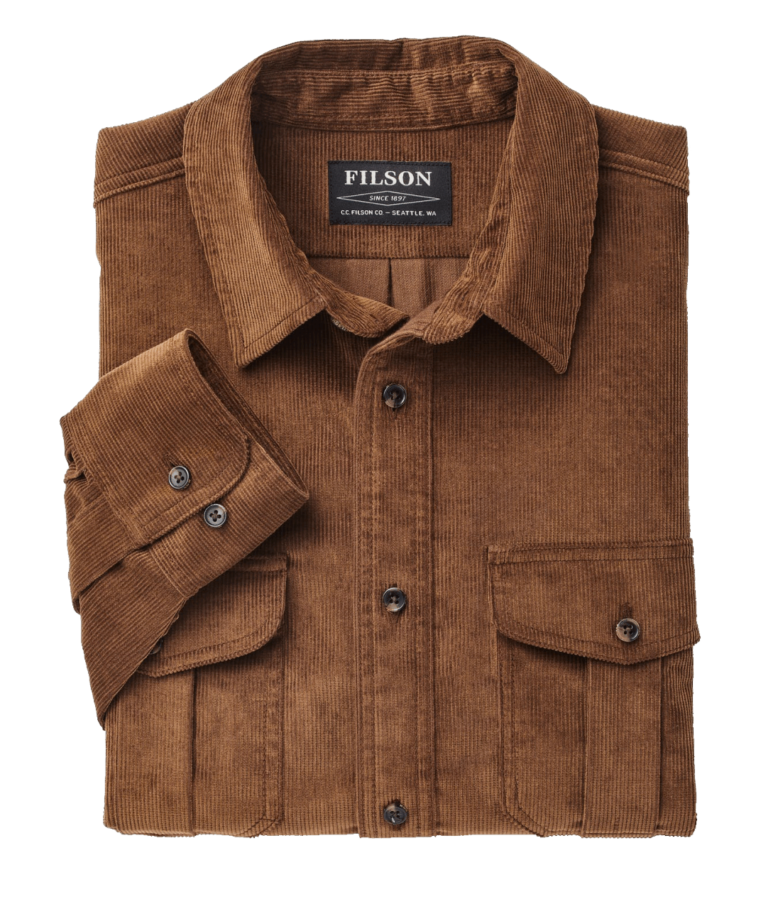 Filson Wale Corduroy Shirt brown