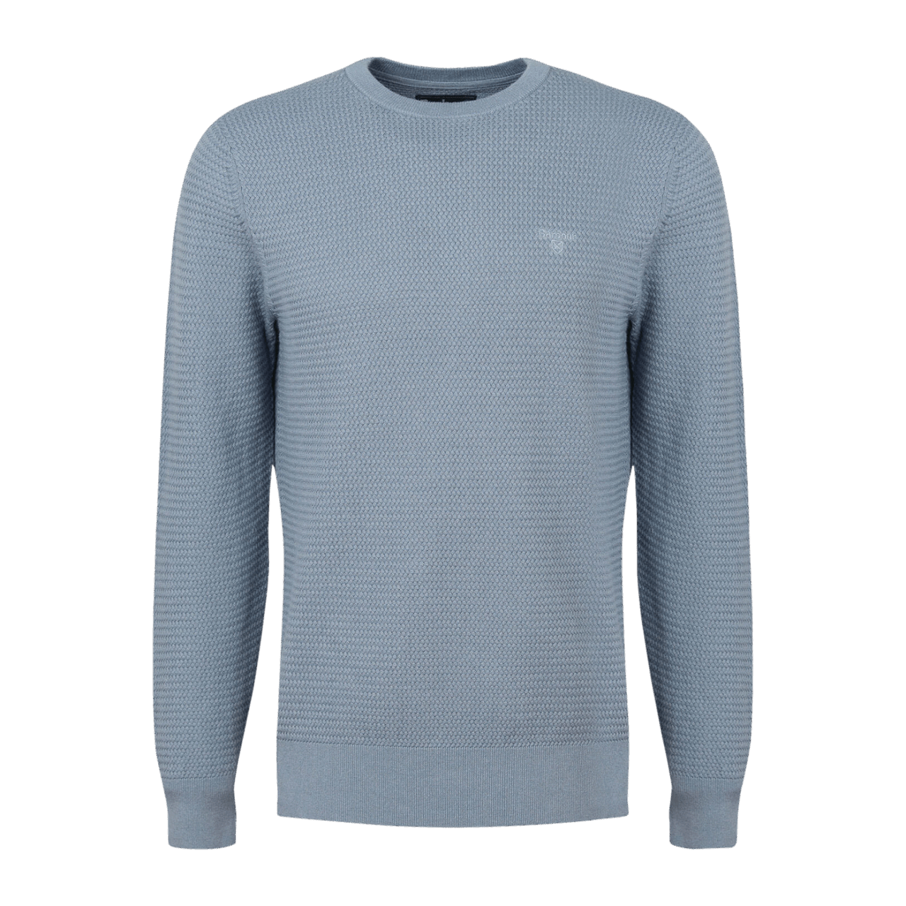 Barbour Pullover Fleming Knitted Crew - washed blue