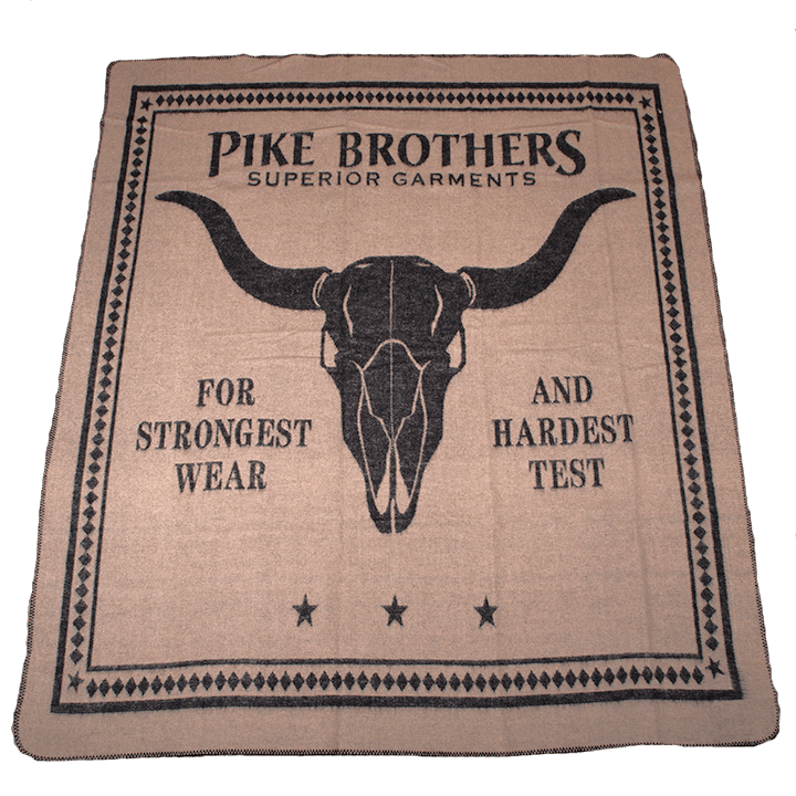 Pike Brothers 1969 Longhorn Blanket Black