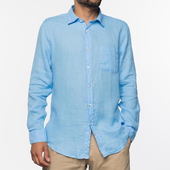Portuguese Flannel Linen Shirt - Sky