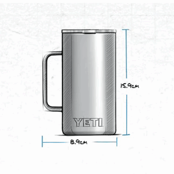 YETI Rambler 24 oz (710ml) Mug - stainless steel
