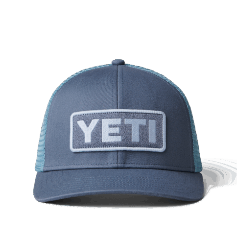 YETI Logo Badge Trucker Hat - indigo