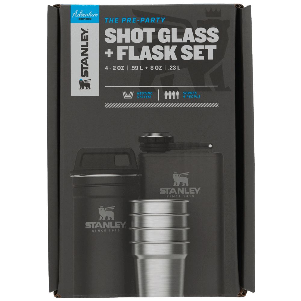Stanley Adventure Shot & Flask Set - black