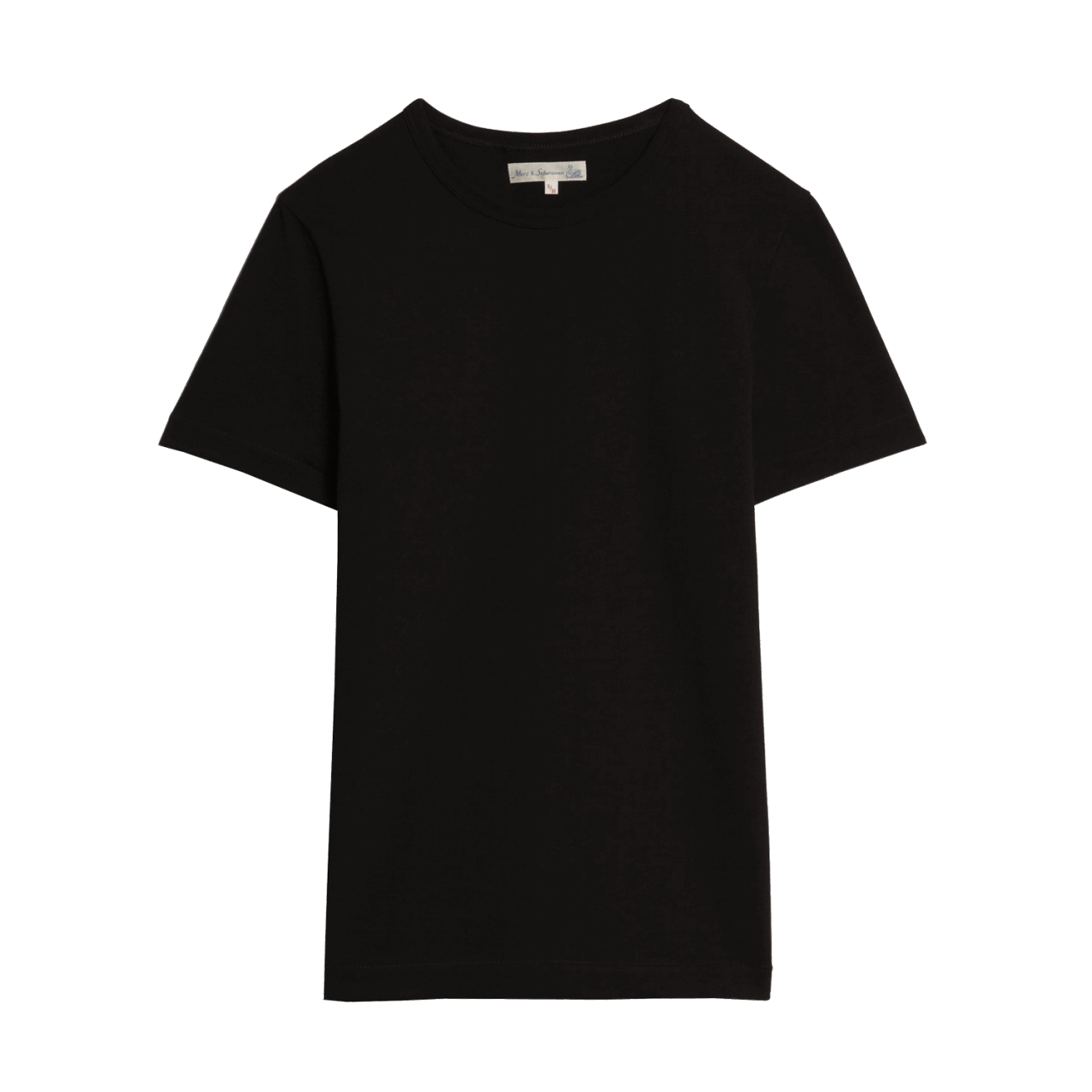 Merz b. Schwanen G.O. Rundhals T-Shirt 215 - deep black