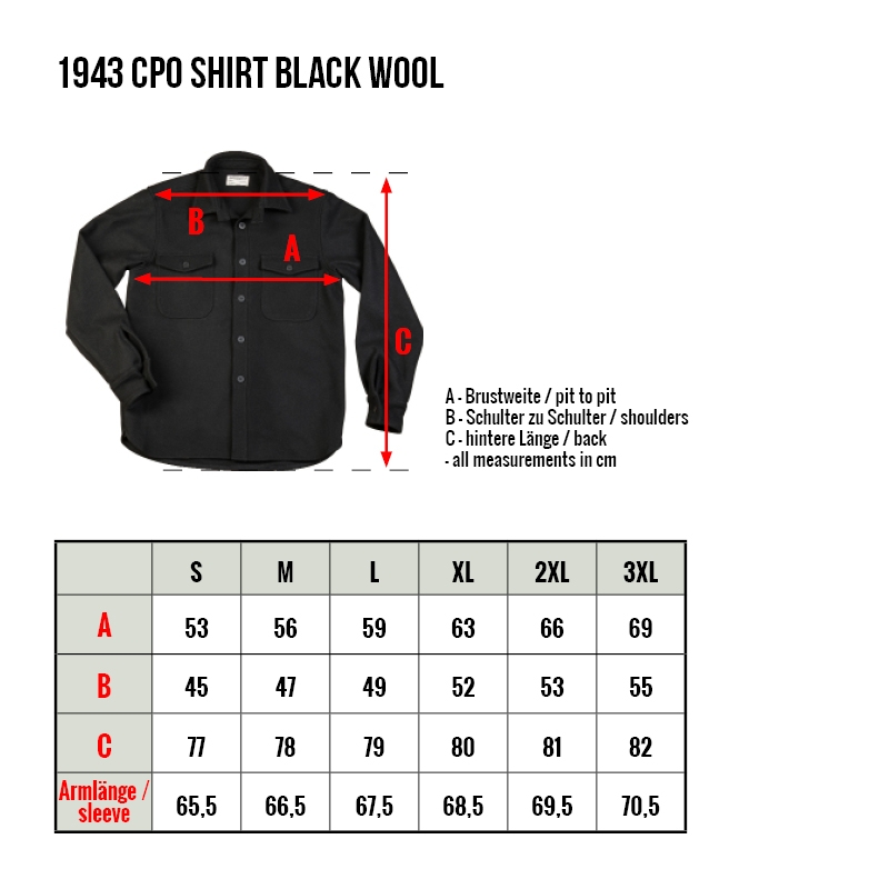 Pike Brothers 1943 CPO Shirt - Black Wool