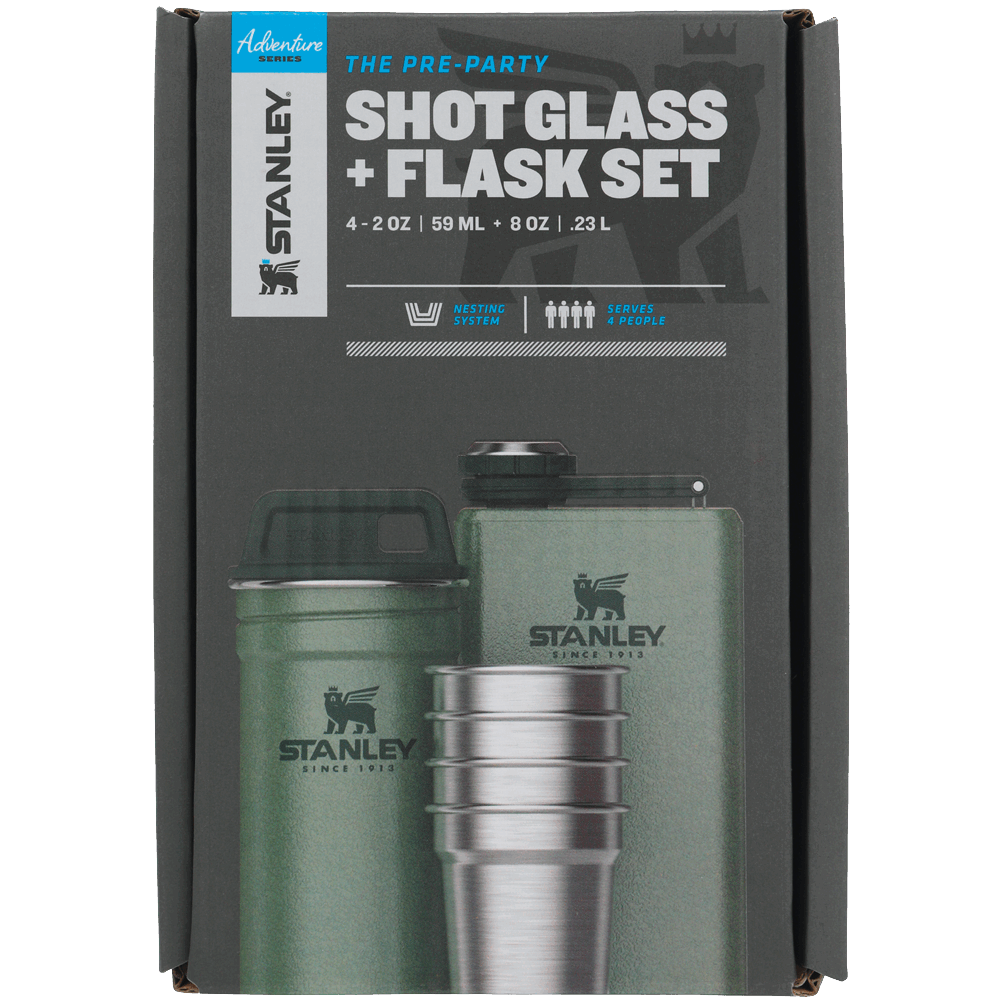 Stanley - Adventure Shot & Flask Set - green