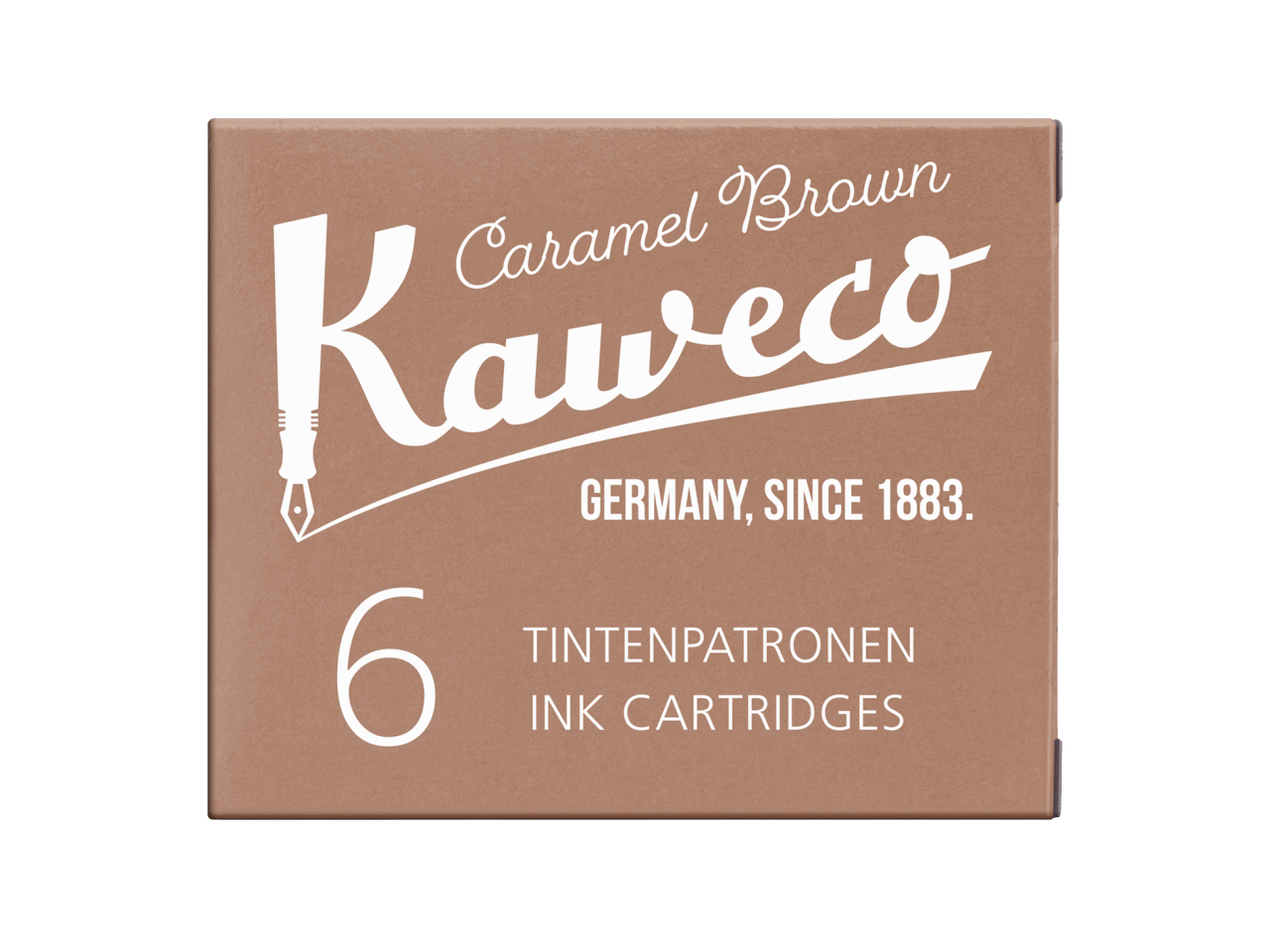 Kaweco Tintenpatronen 6 Stück - Karamel Braun