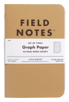 Field Notes Original Kraft 3er Set - Kariert