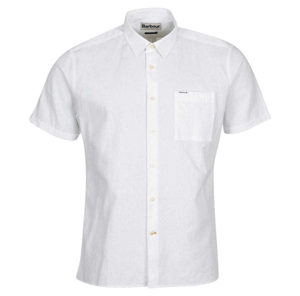 Barbour Nelson Short Sleeve Shirt - white