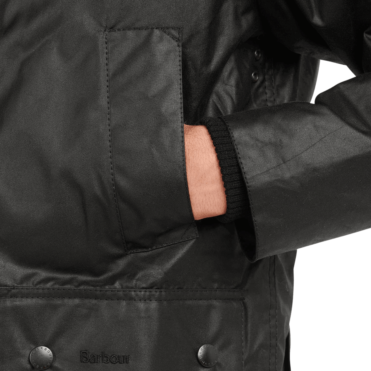 Barbour Bedale Wax Jacket - black