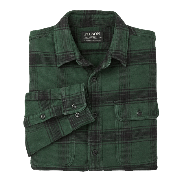 Filson Vintage Flannel Work Shirt - green/black