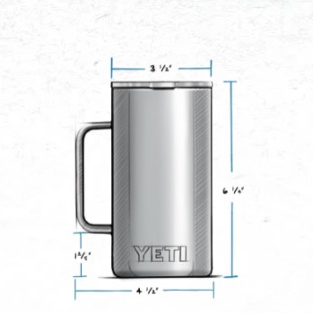 YETI Rambler 24oz (710ml) Mug - black