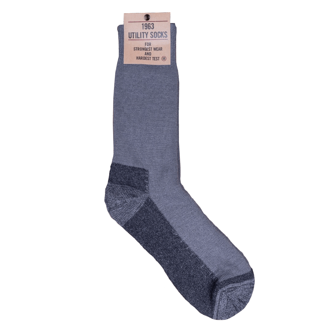 Pike Brothers 1963 Utility Socks grey - size S (fits shoe size 39-42)