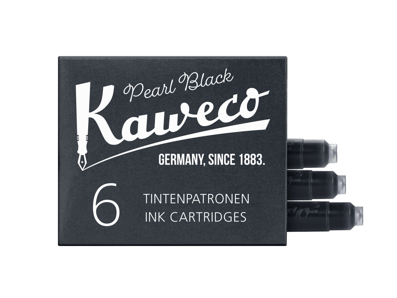 Kaweco Tintenpatronen 6 Stück - Perlen Schwarz