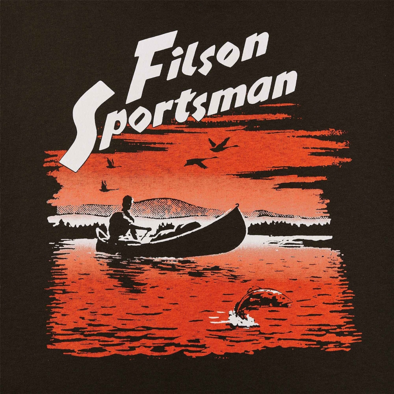 Filson Pioneer Graphic T-Shirt - Coffee/ Canoe