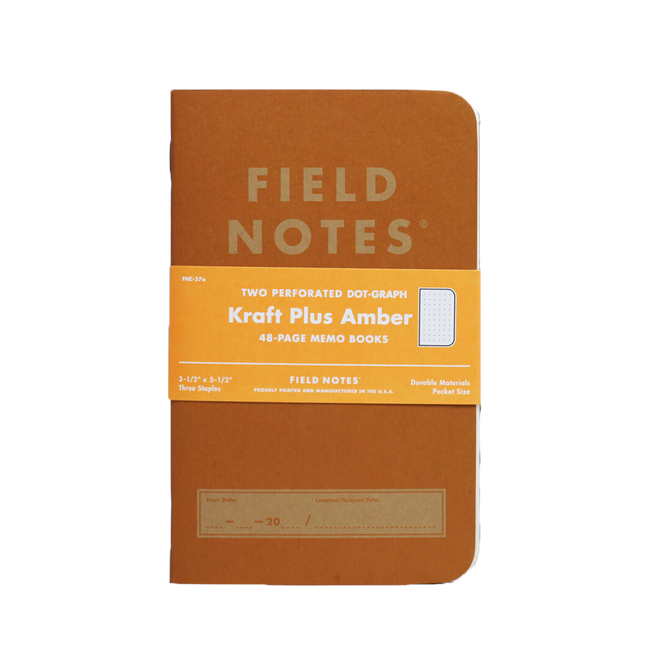 Field Notes 2-Pack “Kraft Plus Amber”