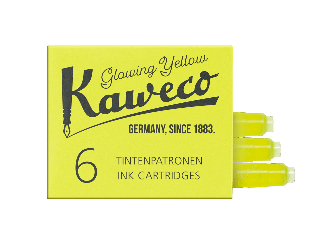 Kaweco Tintenpatronen 6 Stück - Glowing Yellow
