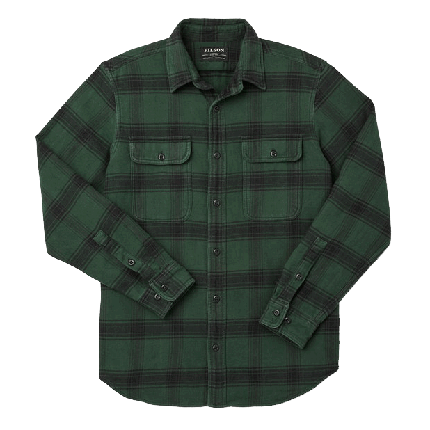 Filson Vintage Flannel Work Shirt - green/black