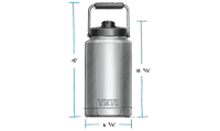 YETI Rambler One Gallon (3,8L) Jug - charcoal
