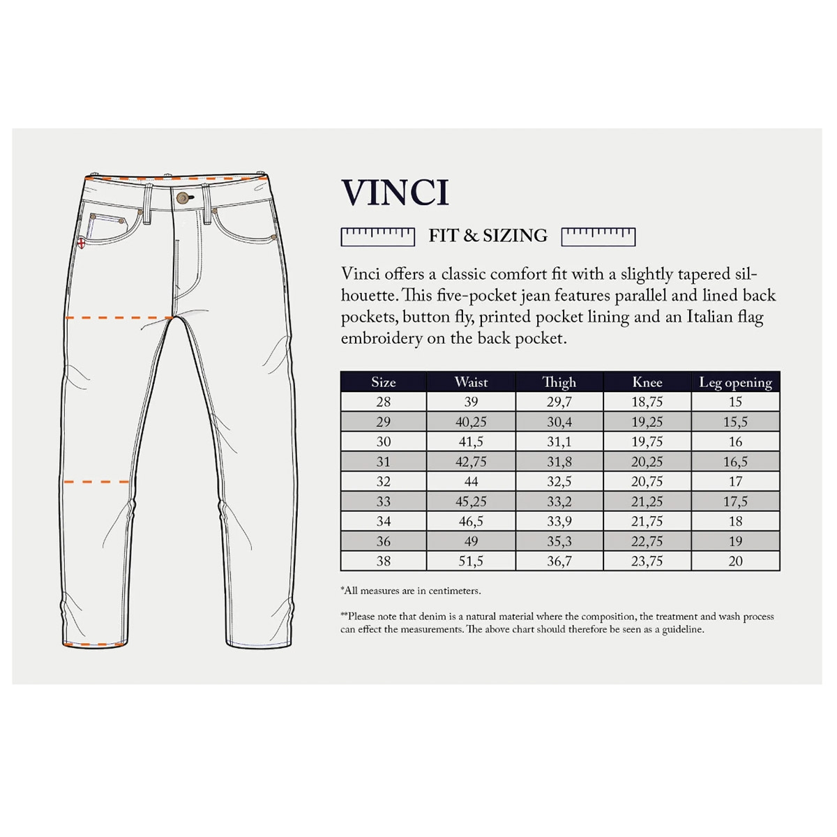 BLUE DE GENES Vinci Vintage Dark Jeans
