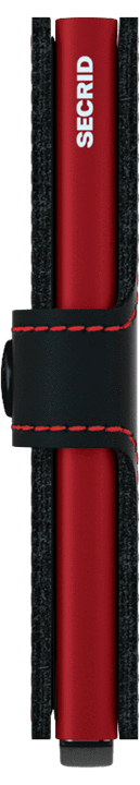 Secrid Miniwallet - Matte - black/red