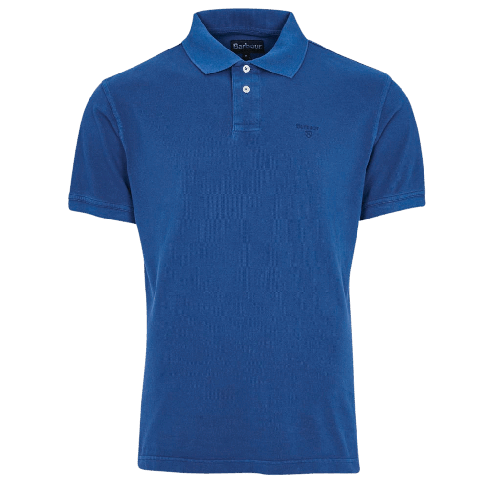 Barbour Washed Sports Polo - marine
