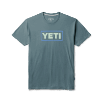 YETI Logo Badgle T-Shirt -grey-navy