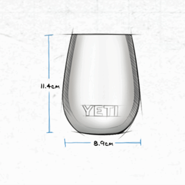 YETI Rambler Wine Tumbler (300ml) - white