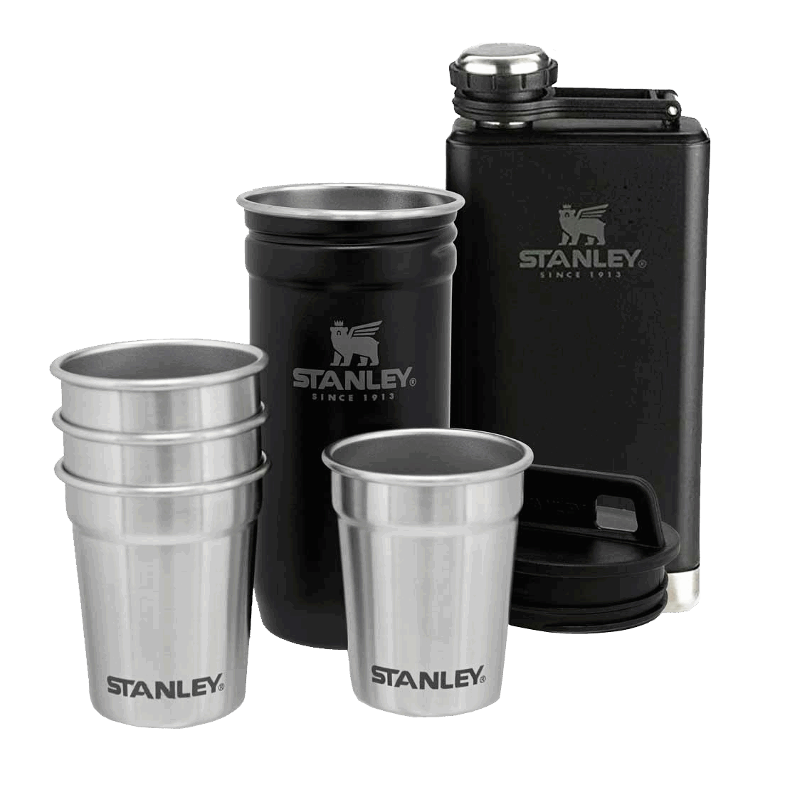 Stanley - Adventure Shot & Flask Set - black