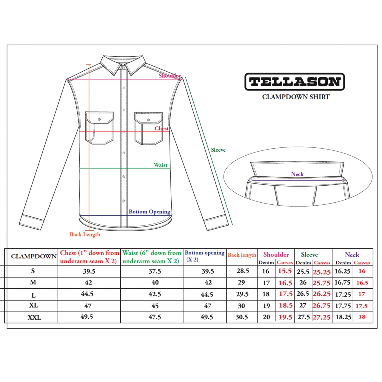 Tellason Clampdown Shirt - off white