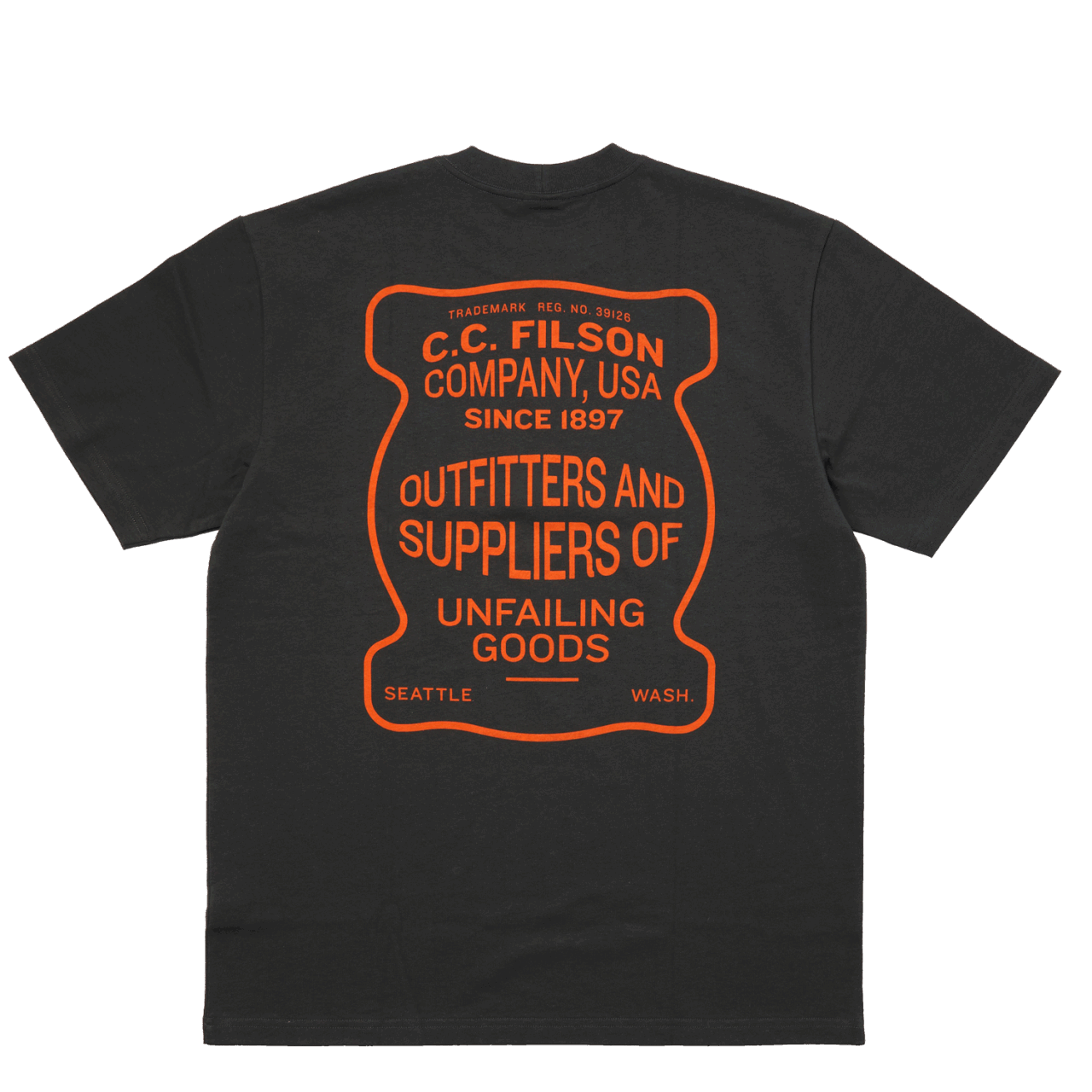 Filson Pioneer Graphic T-Shirt - charcoal / orange