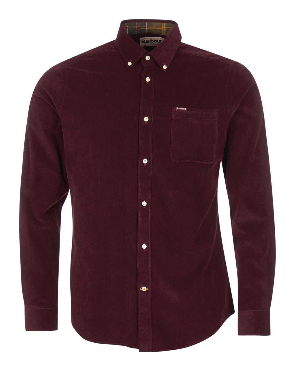 Barbour Ramsey Cord Shirt - winter red