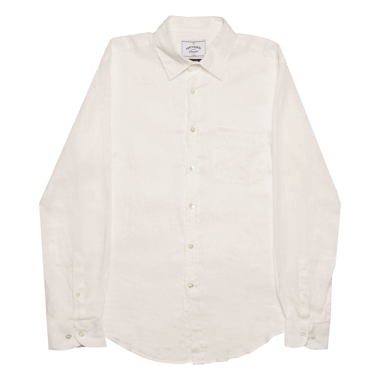Portuguese Flannel Leinenshirt - Off White