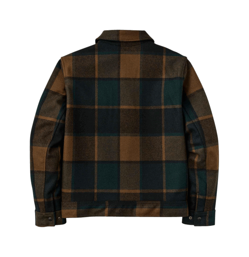 Filson Mackinaw Wool Work Jacket - pine / black