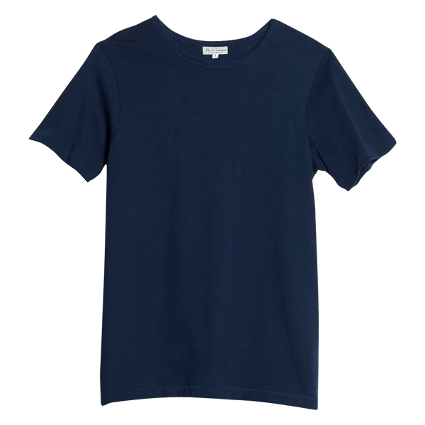 Merz b. Schwanen Rundhals T-Shirt 215 - ink blue