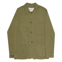 Portuguese Flannel Labura Linen Jacket - olive
