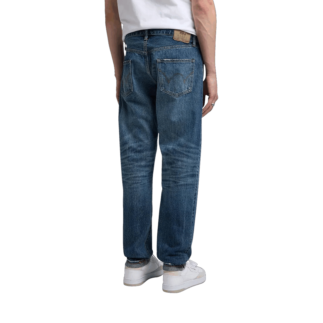 Edwin Regular Tapered (former ED 55) Rainbow Selvage - mid dark washed