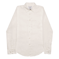 Portuguese Flannel Leinenshirt - White