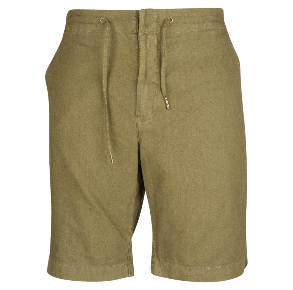 Barbour linen Cotton Shorts - militär