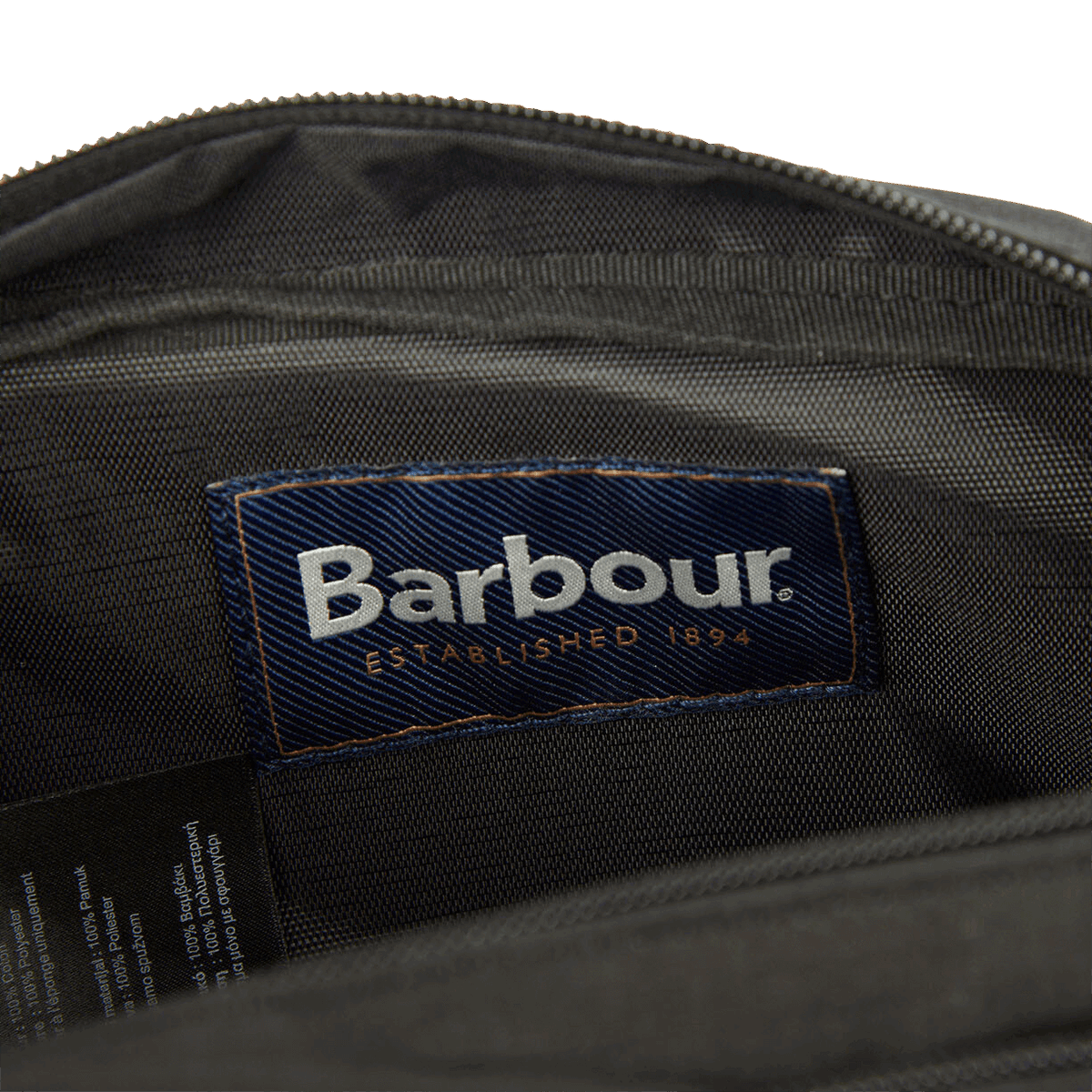 Barbour Double Zip Washbag
