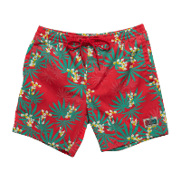 Deus Sandbar Monkey Puzzle Shorts - Poppy Red