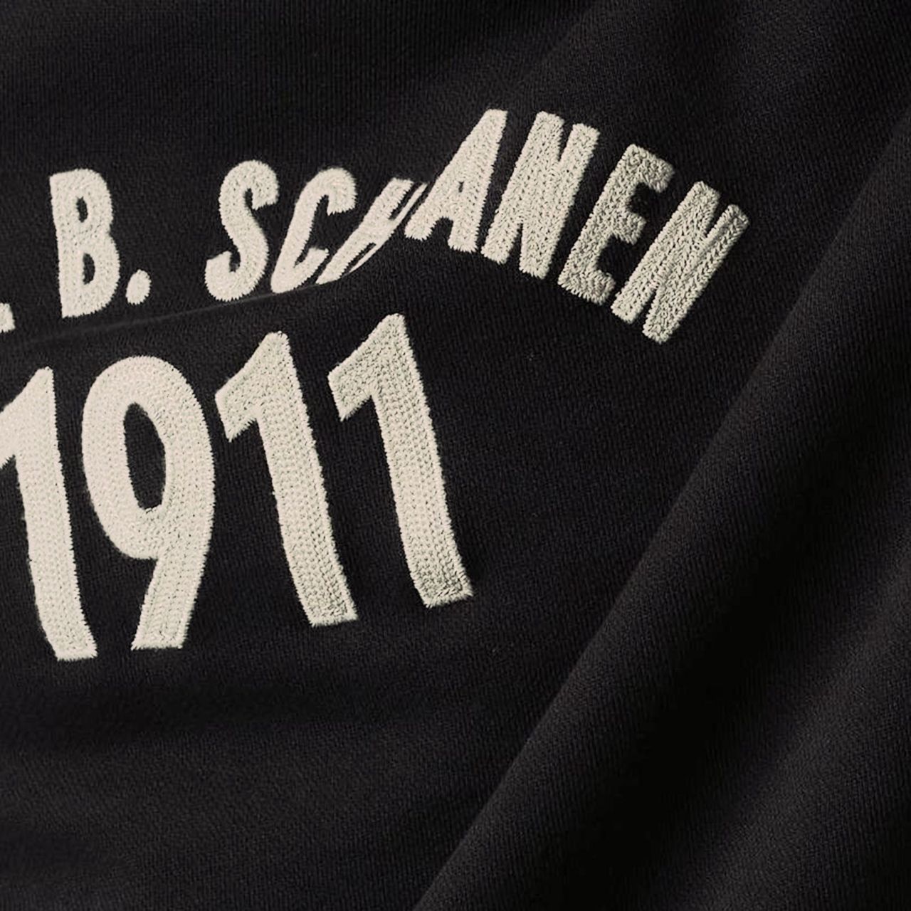 Merz b. Schwanen G.B. Sweatshirt Stickerei - charcoal