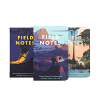 Field Notes National Parks 3-Pack F - Glacier, Hawai'i Volcanoes, Everglades