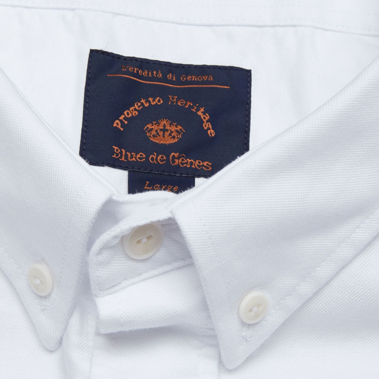 BLUE DE GENES Sandro Oxford Shirt - white