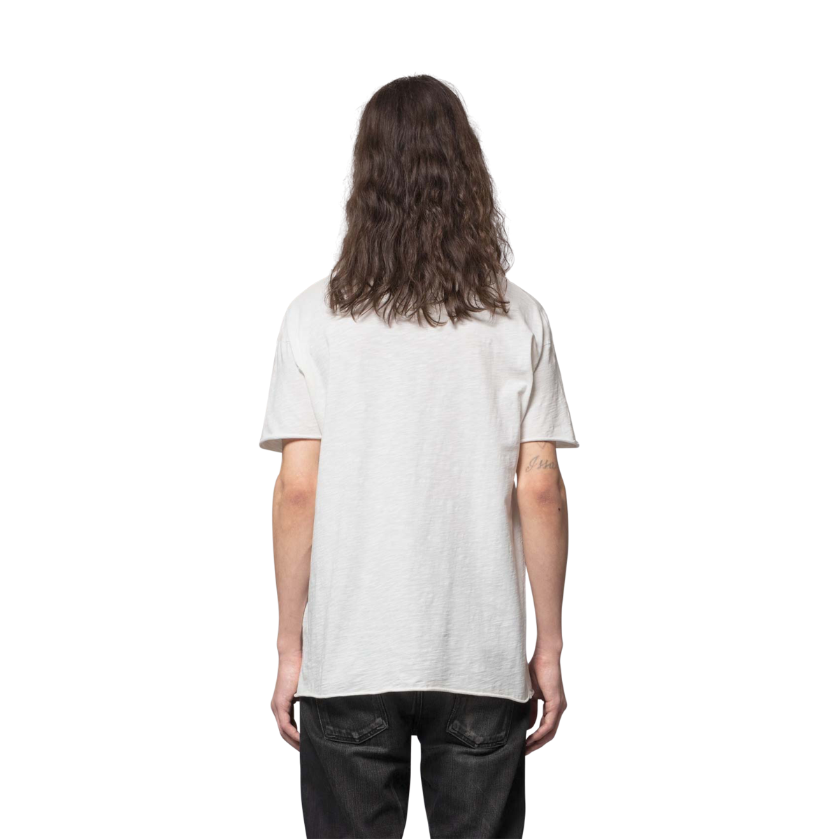Nudie Jeans T-Shirt Roger Slub - White