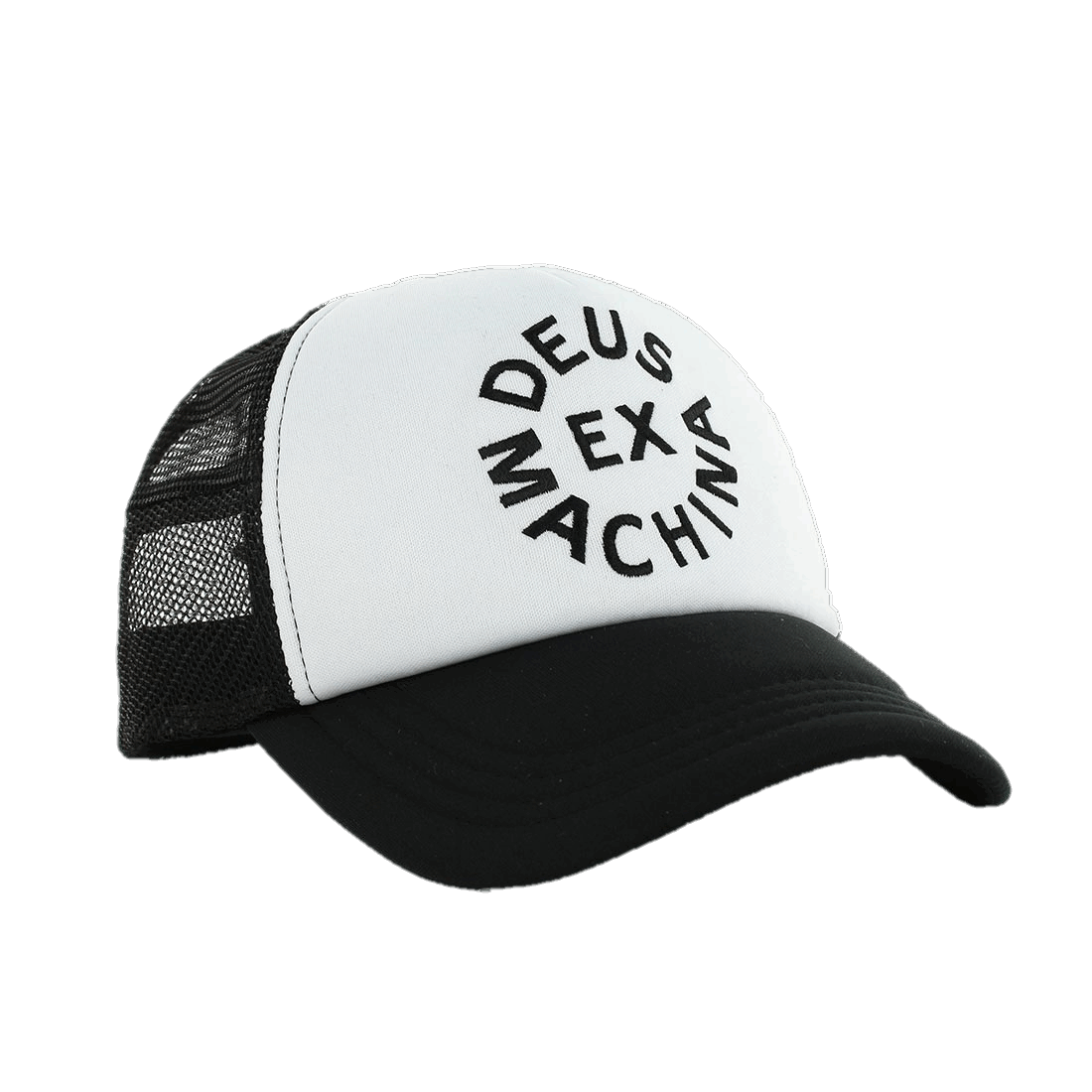 Deus Circle Logo Trucker - black / white