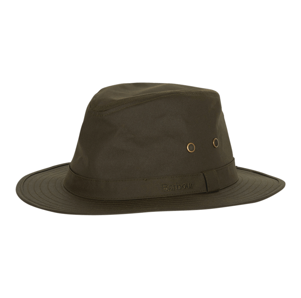 Barbour Wax Safari Hat - olive