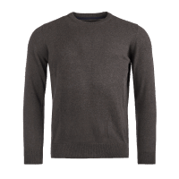 Barbour Pima Cotton Crew Neck Sweater - charcoal